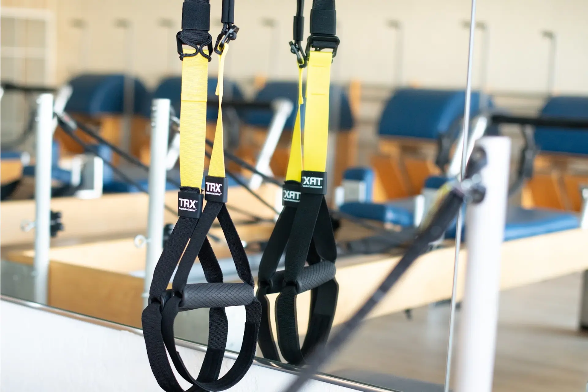 TRX Pilattes training session at Ellevate Pilates studio in Tripoli